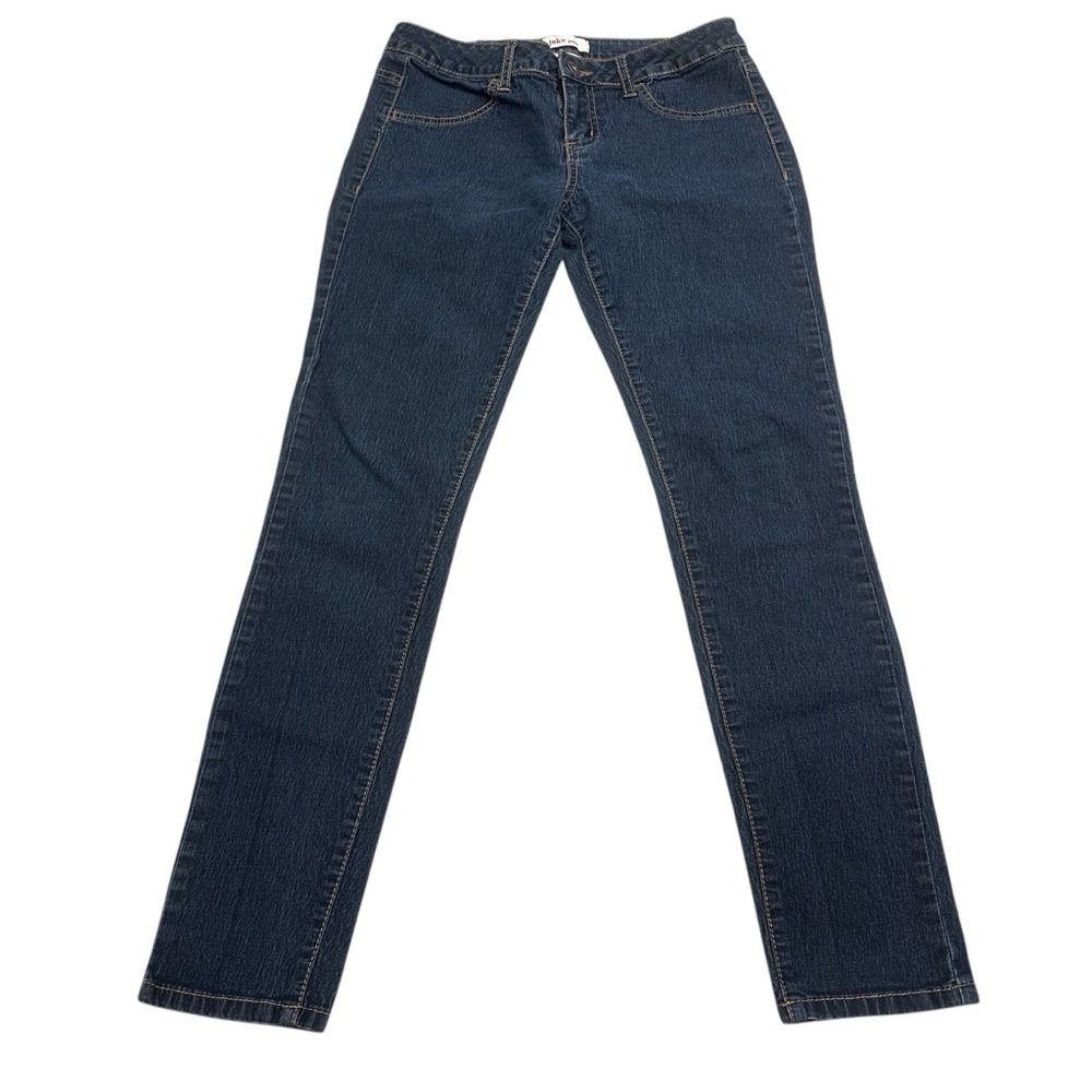 Jake Blue Leggings Jeans Size 7 Straight Leg Dark Denim Preppy Retro Low Rise